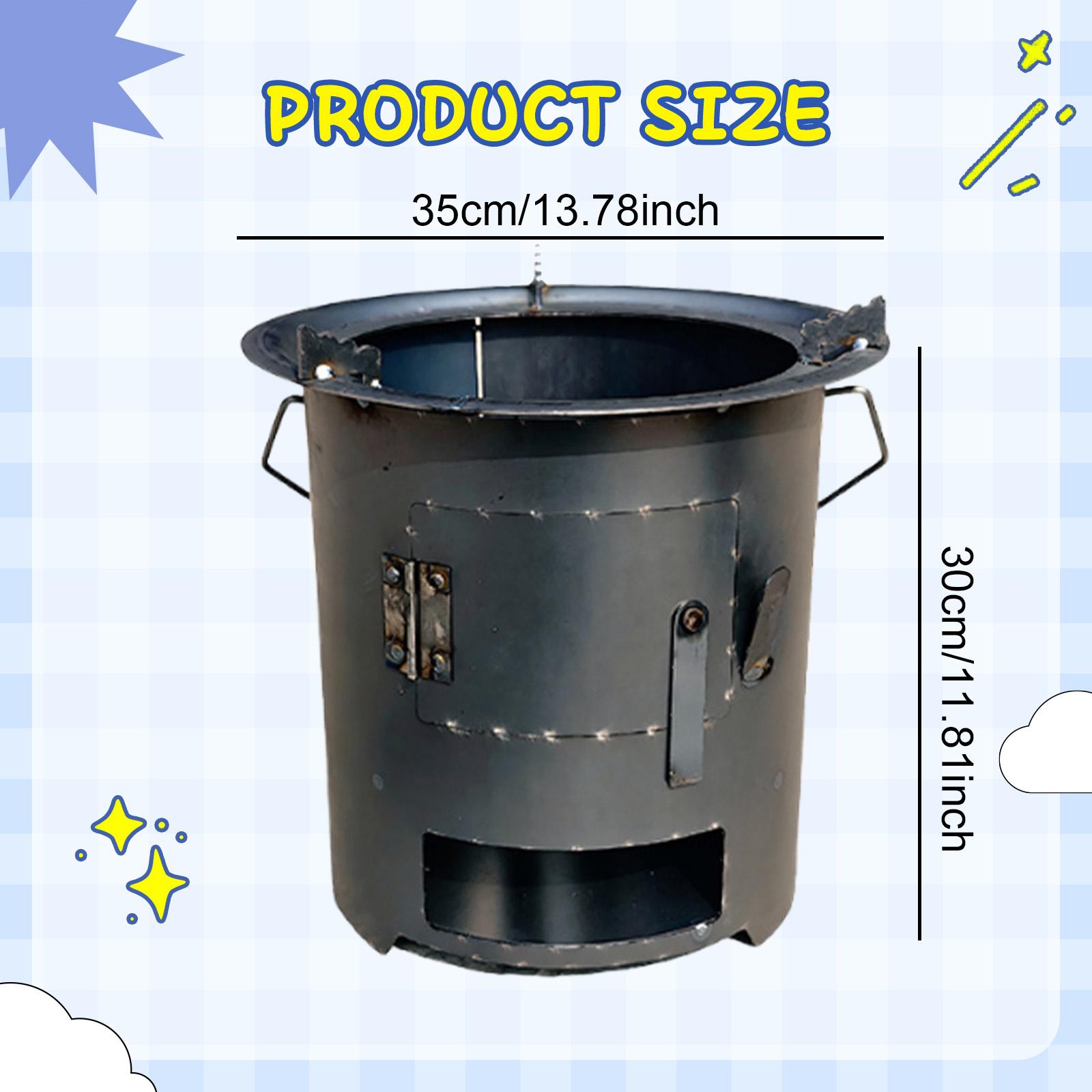 Camping Wood Stove Folding Iro - Camping Cooking Fire Pit บทวิจารณ์และราคา