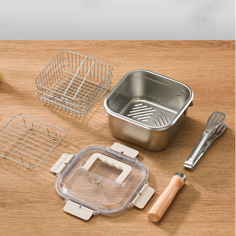 Portable Stainless Steel Fryin - Camping Cooking Rice บทวิจารณ์และราคา