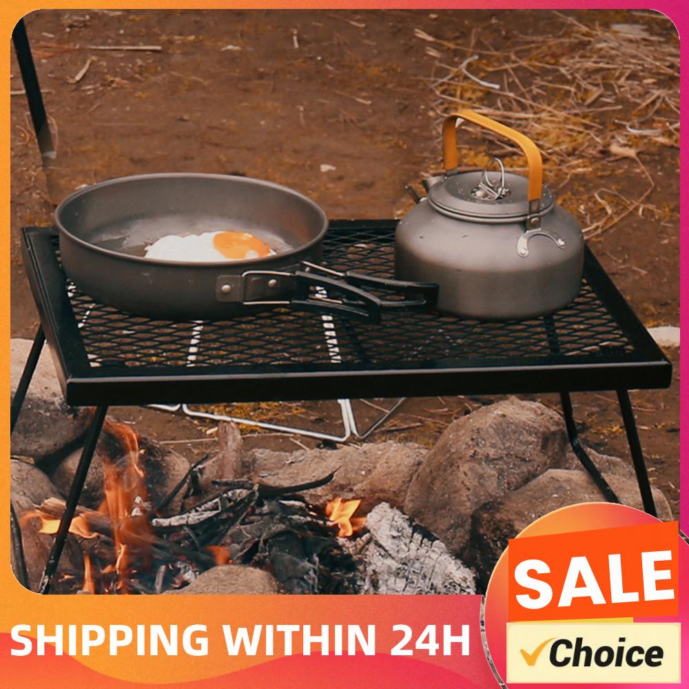 Campfire Grill Grate Folding C - Camping Cooking Fire Pit บทวิจารณ์และราคา