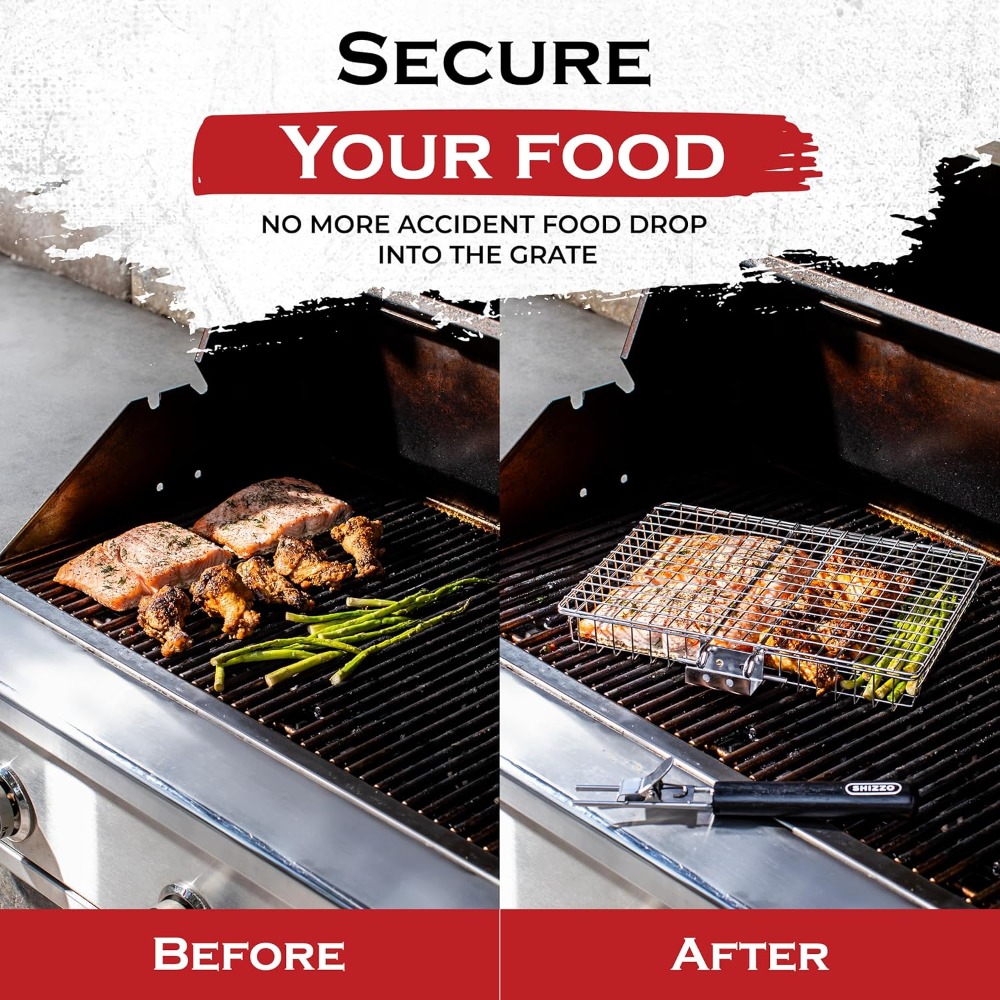 BBQ Grill Basket Set, Stainles - Camping Cooking Basket บทวิจารณ์และราคา