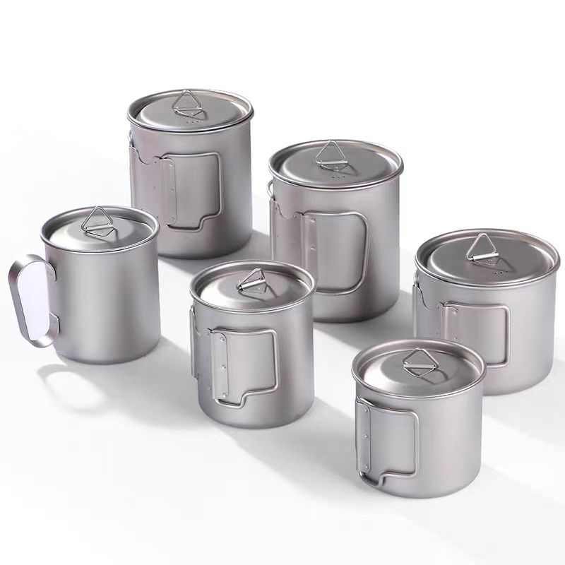 Lightweight Outdoor Titanium P - Camping Cooking Mug บทวิจารณ์และราคา
