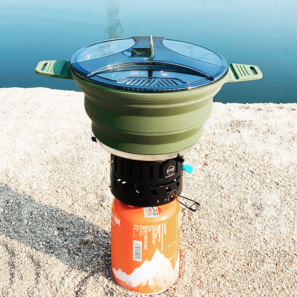 2.5L Silicone Folding Kettle C - Camping Cooking Hardware บทวิจารณ์และราคา