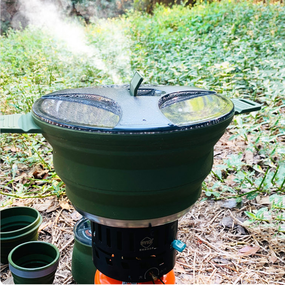 2.5L Silicone Folding Kettle C - Camping Cooking Hardware บทวิจารณ์และราคา