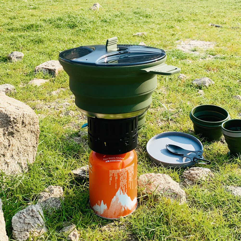 2.5L Silicone Folding Kettle C - Camping Cooking Hardware บทวิจารณ์และราคา