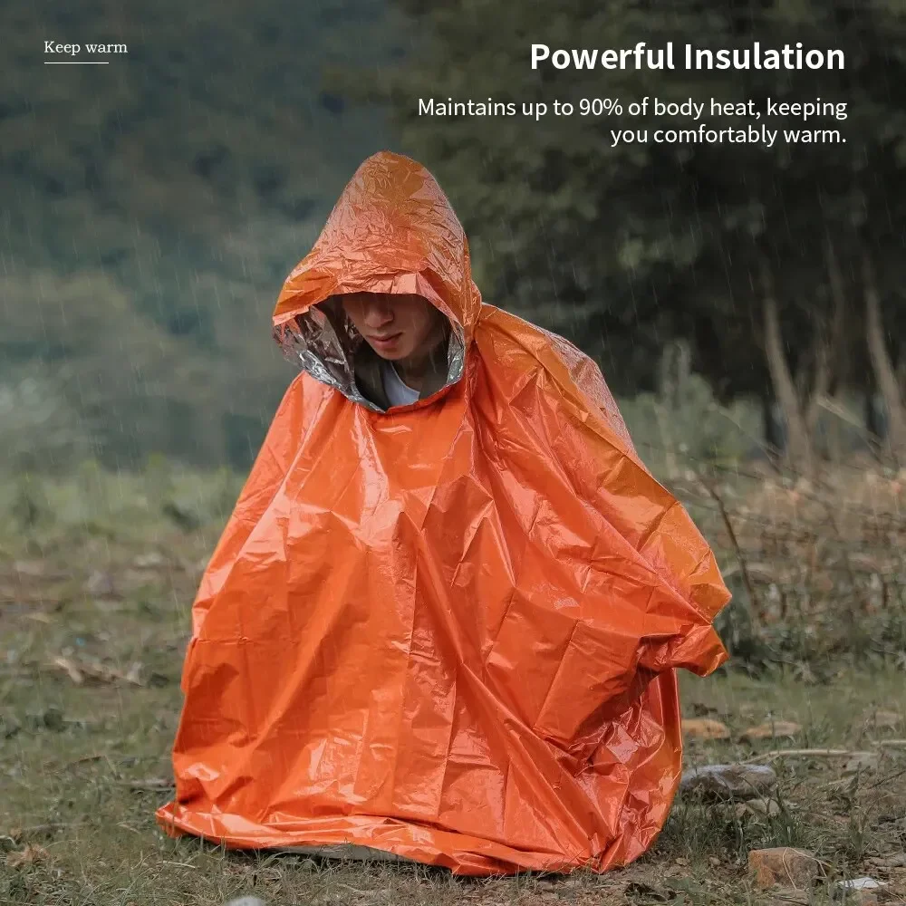 Emergency Raincoat Poncho Wate - Camping Cooking Apron บทวิจารณ์และราคา