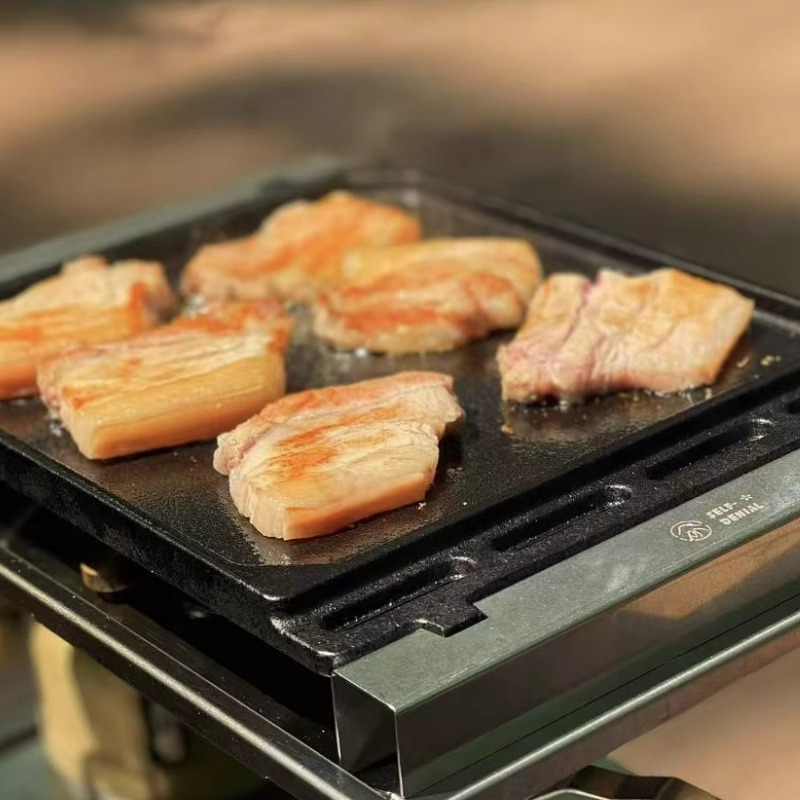 Outdoor Barbecue Grill Plate f - Camping Cooking Set Large บทวิจารณ์และราคา