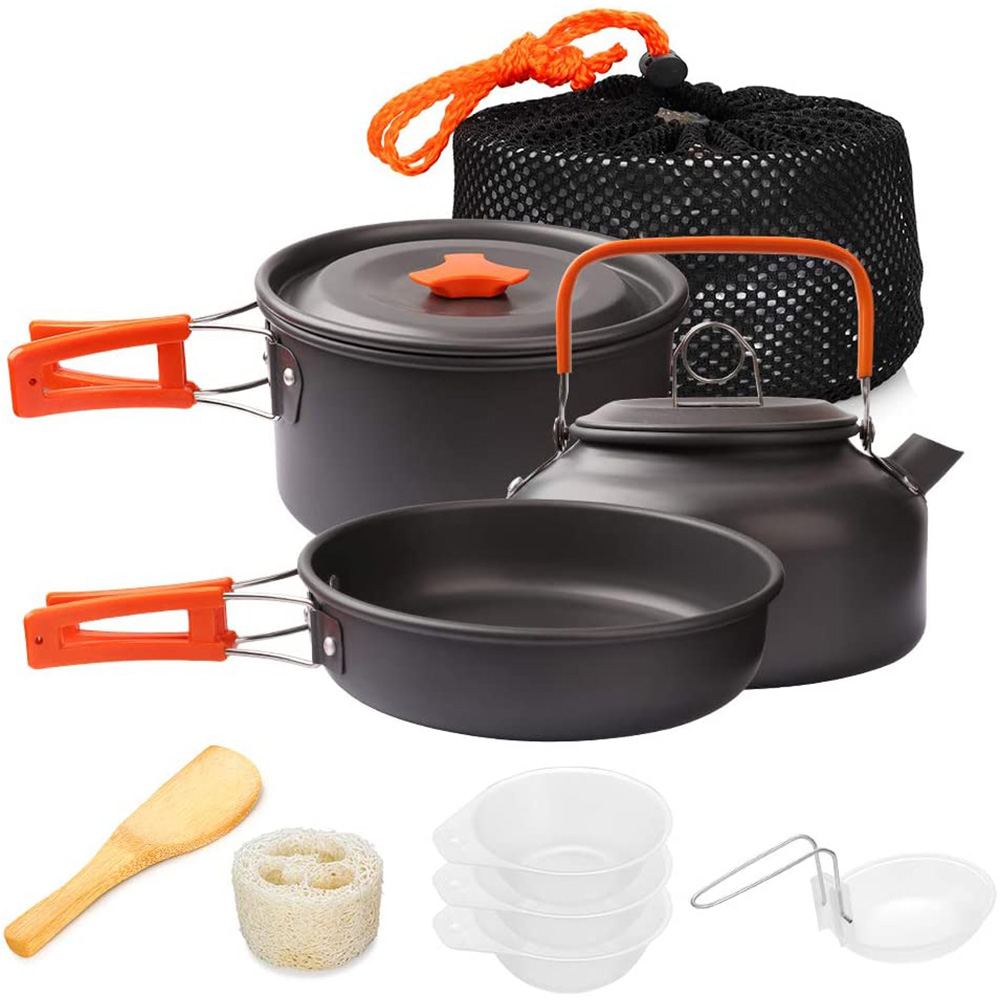 1pcs/1set Camping Cookware Kit - Camping Cooking Rice บทวิจารณ์และราคา