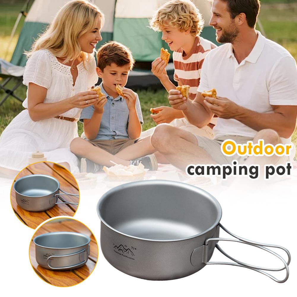 Titanium Foldable Camping Pot  - Camping Cooking Hardware บทวิจารณ์และราคา