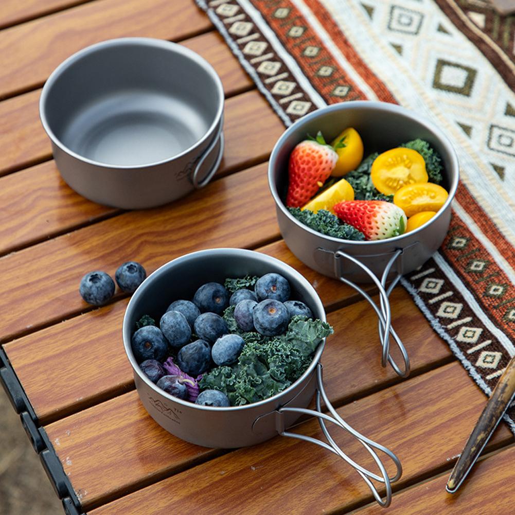 Titanium Foldable Camping Pot  - Camping Cooking Hardware บทวิจารณ์และราคา