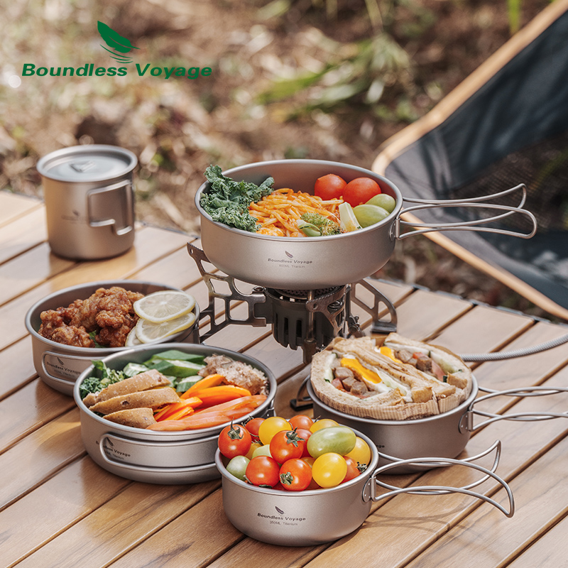Boundless Voyage Titanium Bowl - Camping Cooking Mug บทวิจารณ์และราคา