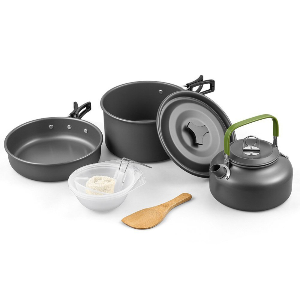 Outdoor camping cookware set a - Camping Cooking Set Non Stick บทวิจารณ์และราคา