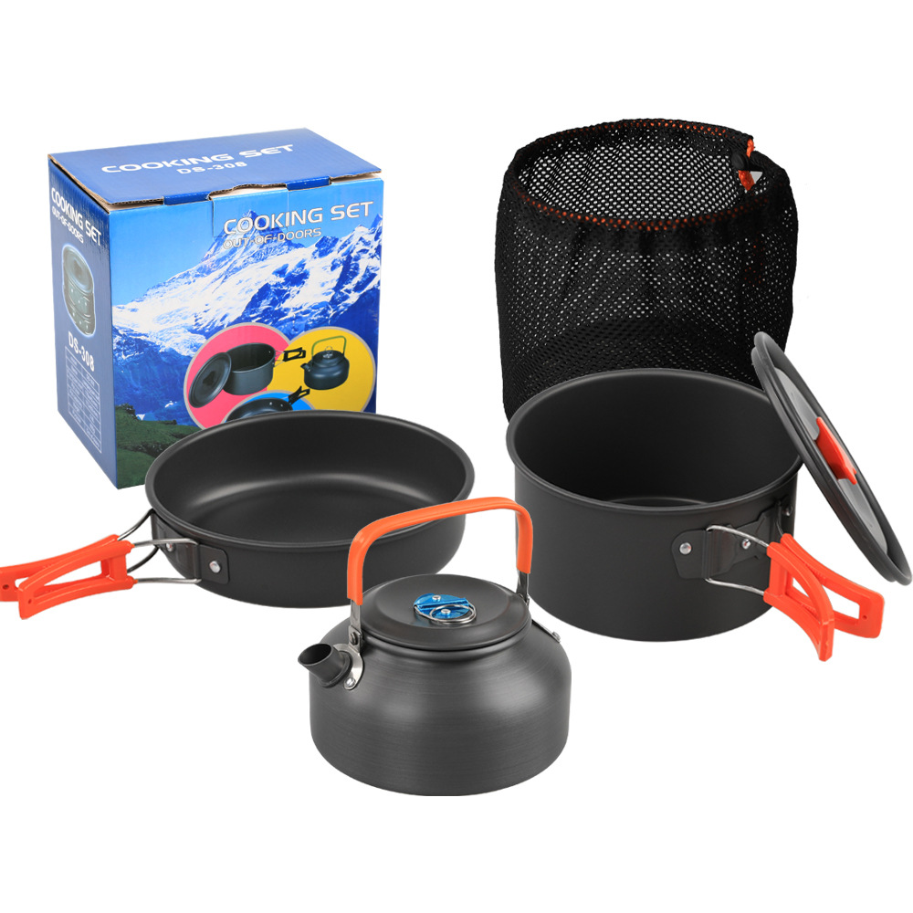 Outdoor camping cookware set a - Camping Cooking Set Non Stick บทวิจารณ์และราคา