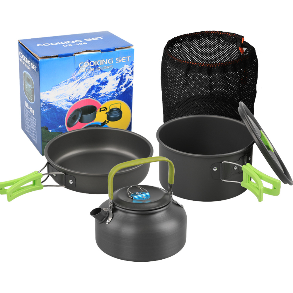 Outdoor camping cookware set a - Camping Cooking Set Non Stick บทวิจารณ์และราคา