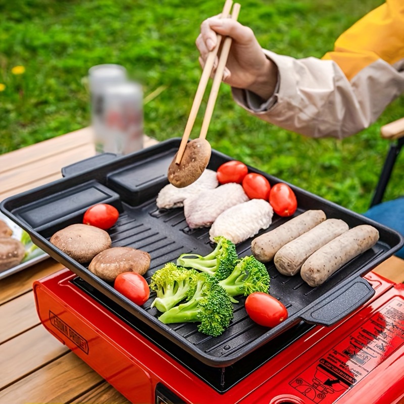 1 Piece Outdoor Square Nonstic - Camping Cooking Hob บทวิจารณ์และราคา
