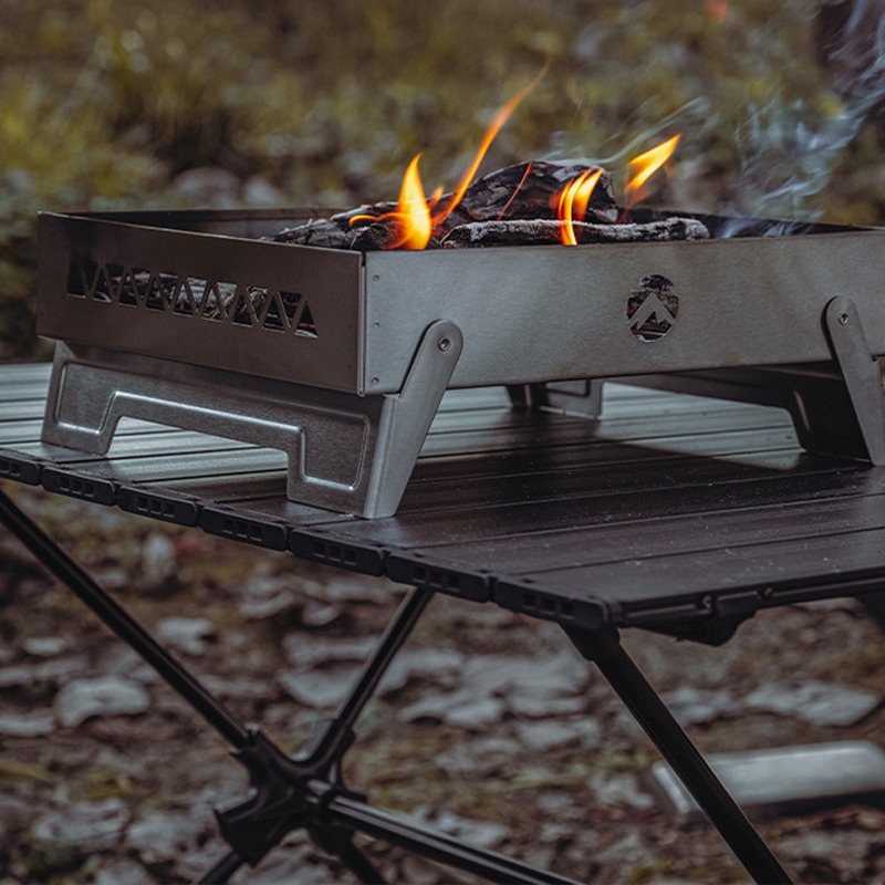 Portable Campfire Fire Pit BBQ - Camping Cooking Fire Pit บทวิจารณ์และราคา