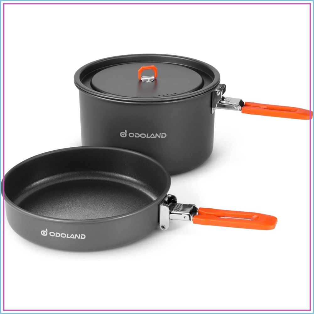 Non-Stick Camping Cookware Mes - Camping Cooking Set Non Stick บทวิจารณ์และราคา