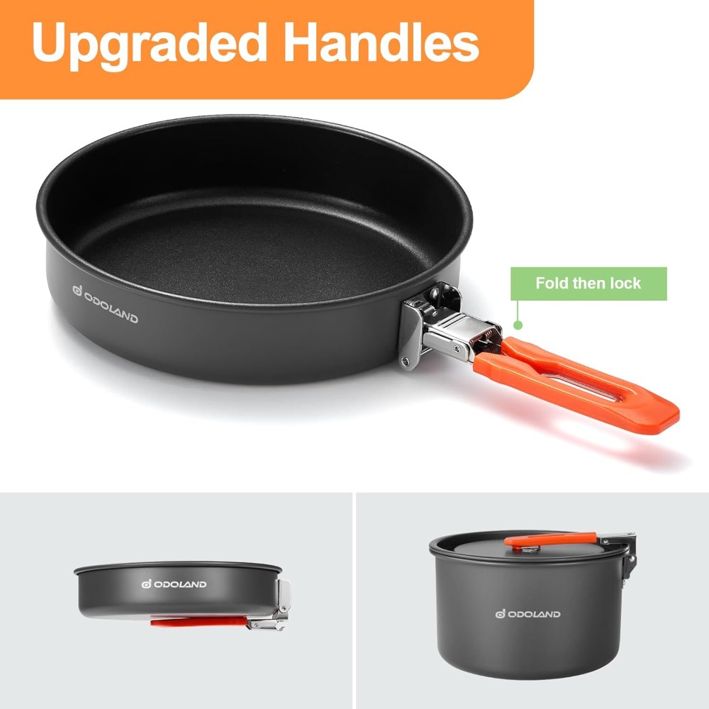 Non-Stick Camping Cookware Mes - Camping Cooking Set Non Stick บทวิจารณ์และราคา