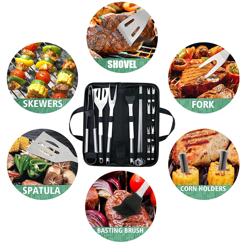BBQ Tools Set Barbecue Grillin - Camping Cooking Set For 4 บทวิจารณ์และราคา