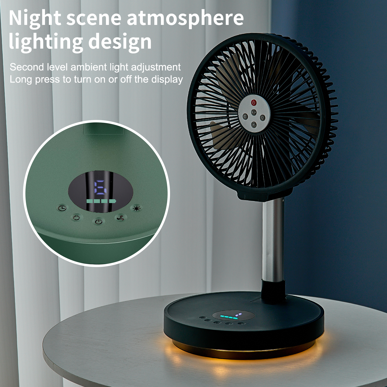 Portable Standing Fan with Rem - Camping Cooking Table Foldable บทวิจารณ์และราคา