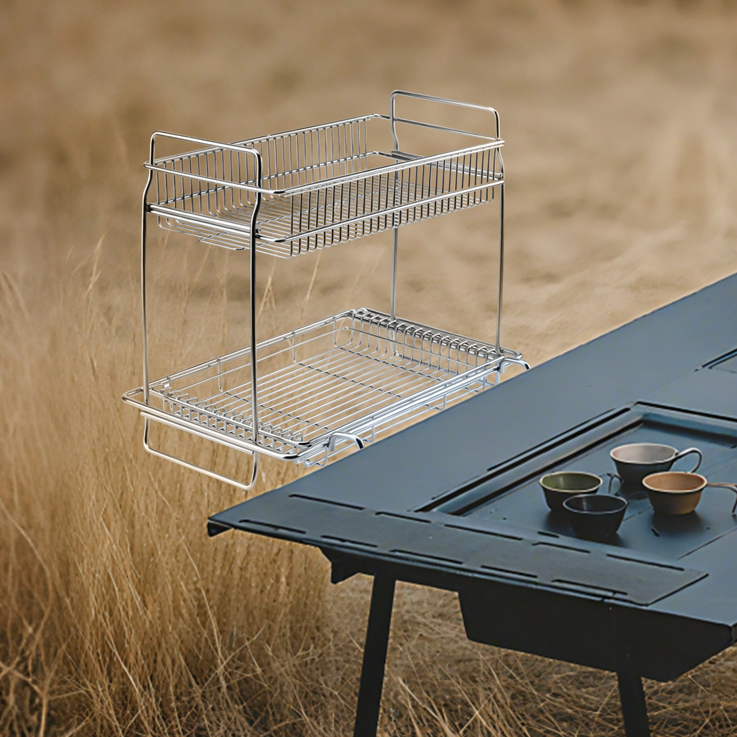 DOTWISE IGT Table Desktop Side - Camping Cooking Basket บทวิจารณ์และราคา