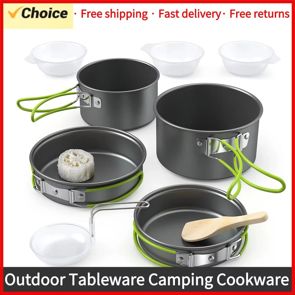 Outdoor Cooking Camping utensi - Camping Cooking Set For 4 บทวิจารณ์และราคา