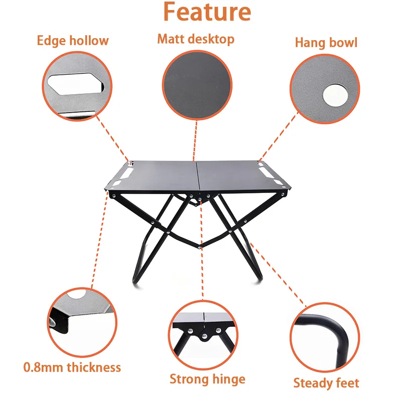 Portable Picnic Table for Beac - Camping Cooking Table Foldable บทวิจารณ์และราคา