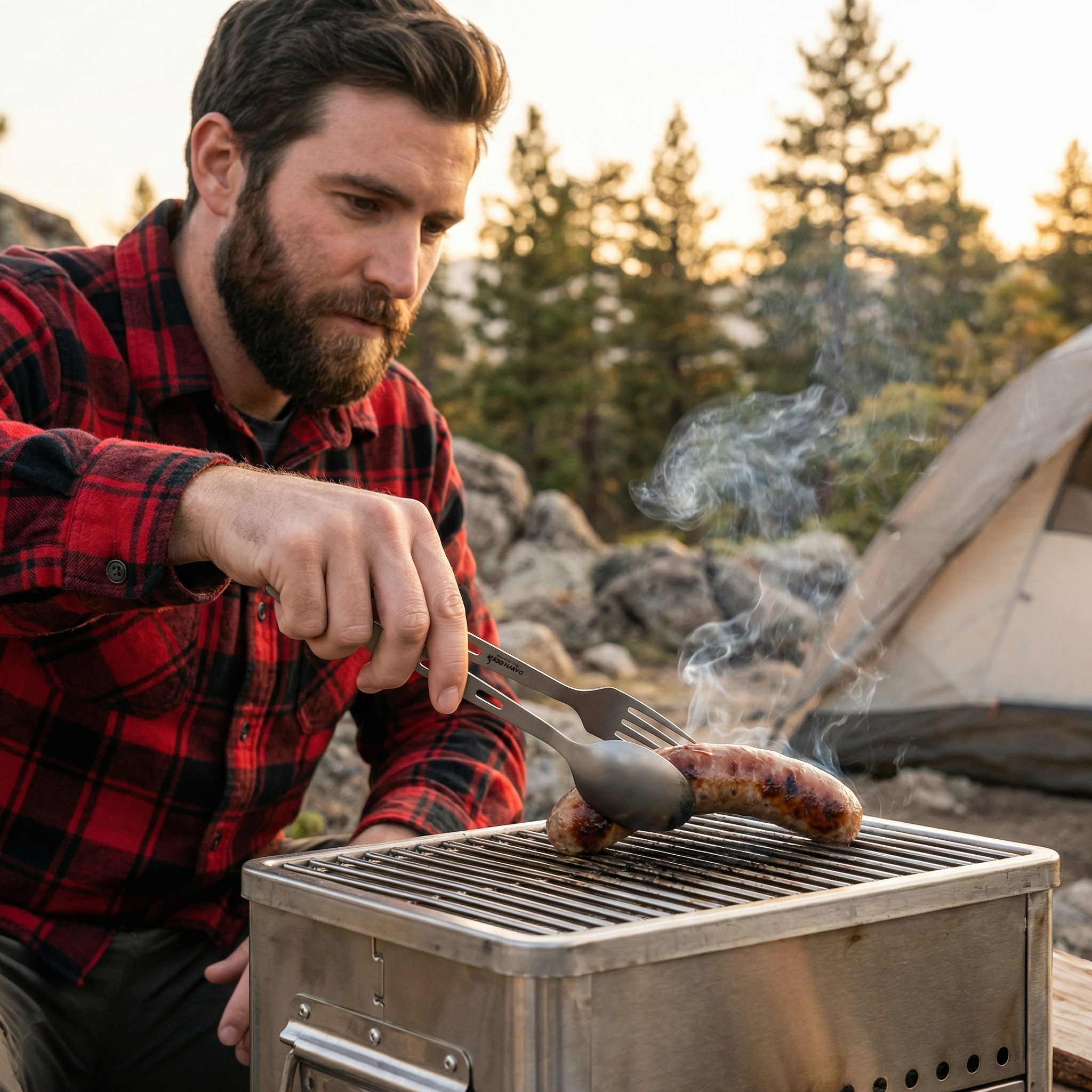 3-in-1 Titanium Ultra-Light Cu - Camping Cooking Basket บทวิจารณ์และราคา