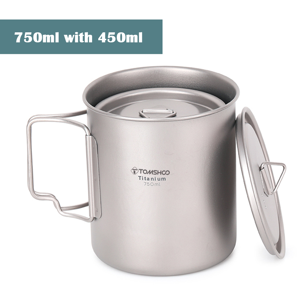 Tomshoo Ultralight Titanium Cu - Camping Cooking Mug บทวิจารณ์และราคา