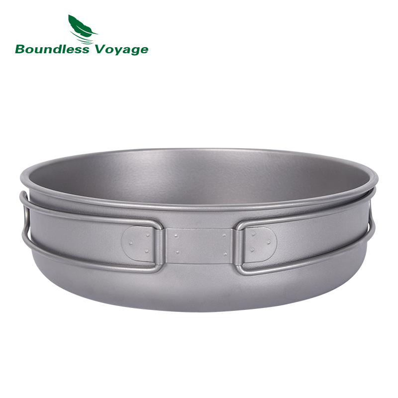 Boundless Voyage Titanium Non- - Camping Cooking Wok บทวิจารณ์และราคา