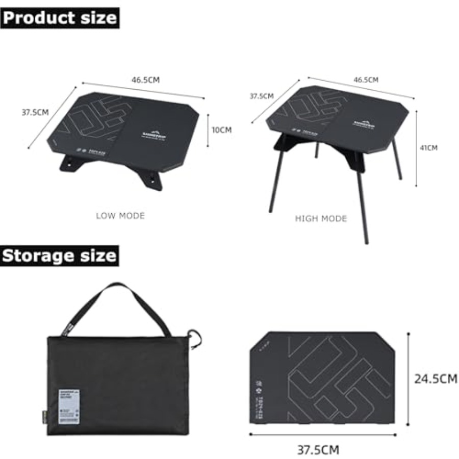 Folding Camp Table 2 in1 Adjus - Camping Cooking Table Foldable บทวิจารณ์และราคา