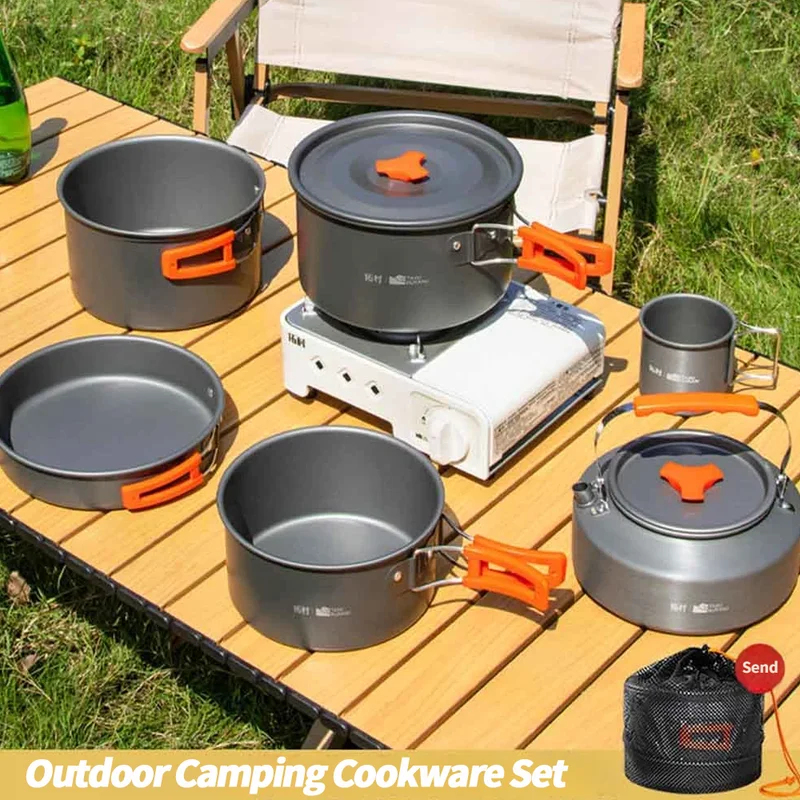 Camping Cookware Set – Outdoor - Camping Cooking Rice บทวิจารณ์และราคา