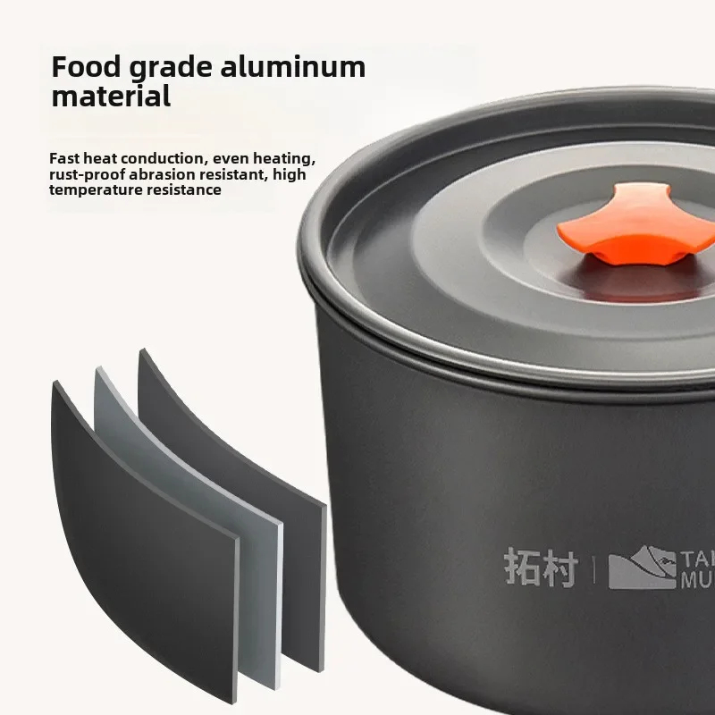 Camping Cookware Set – Outdoor - Camping Cooking Rice บทวิจารณ์และราคา
