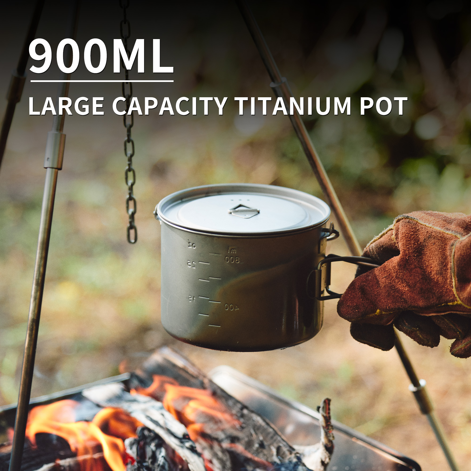 Naturehike 900ml Titanium Pot  - Camping Cooking Basket บทวิจารณ์และราคา