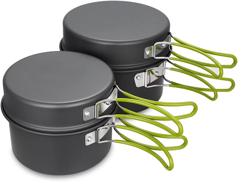 Outdoor cooking pot camping ut - Camping Cooking Set For 4 บทวิจารณ์และราคา