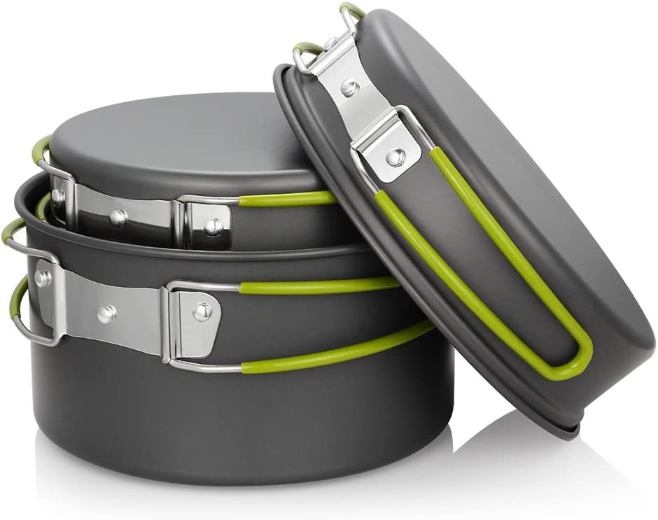 Outdoor cooking pot camping ut - Camping Cooking Set For 4 บทวิจารณ์และราคา