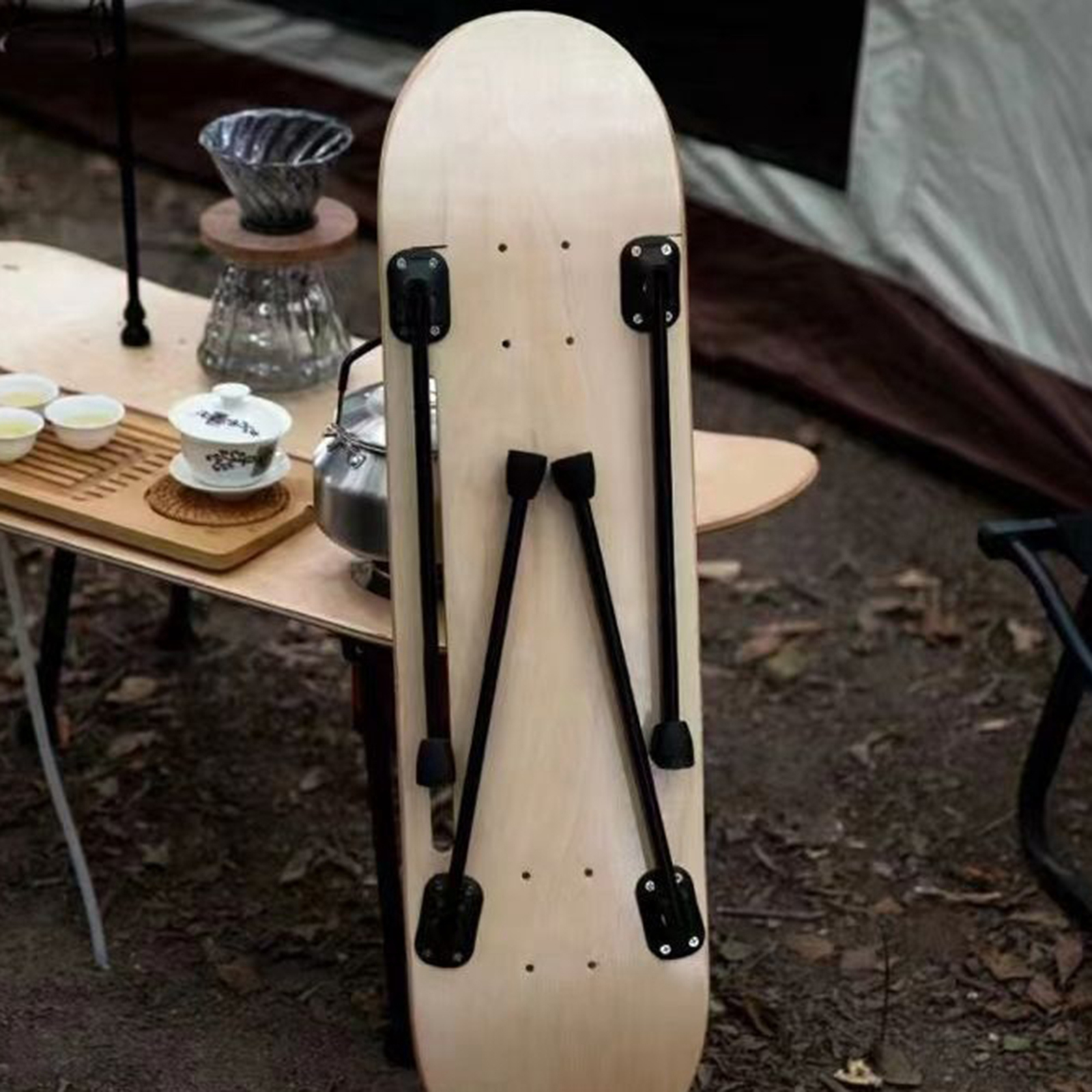 4 Pieces Foldable Collapsible  - Camping Cooking Table Foldable บทวิจารณ์และราคา