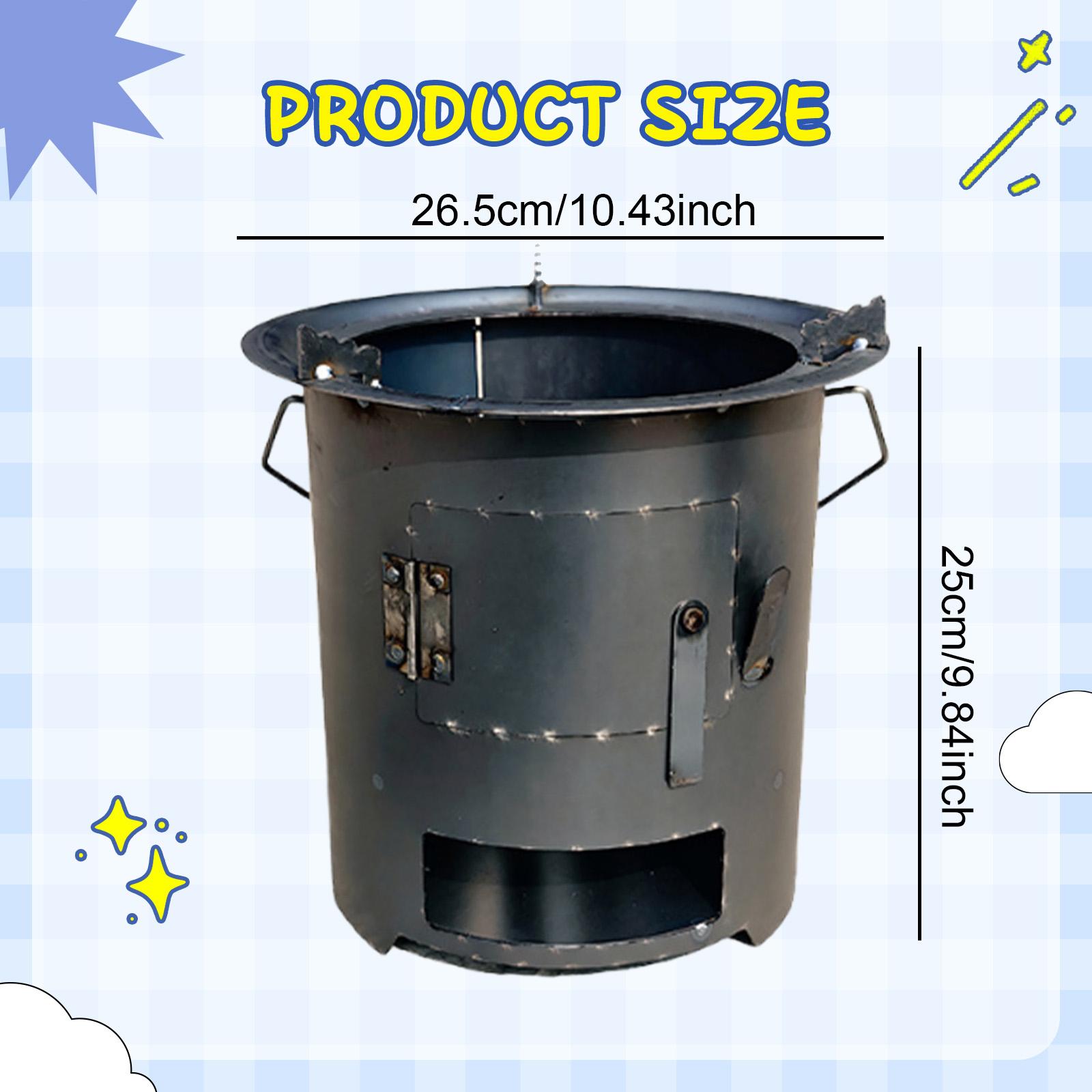 Wood Burning Furnace Cookware  - Camping Cooking Fire Pit บทวิจารณ์และราคา