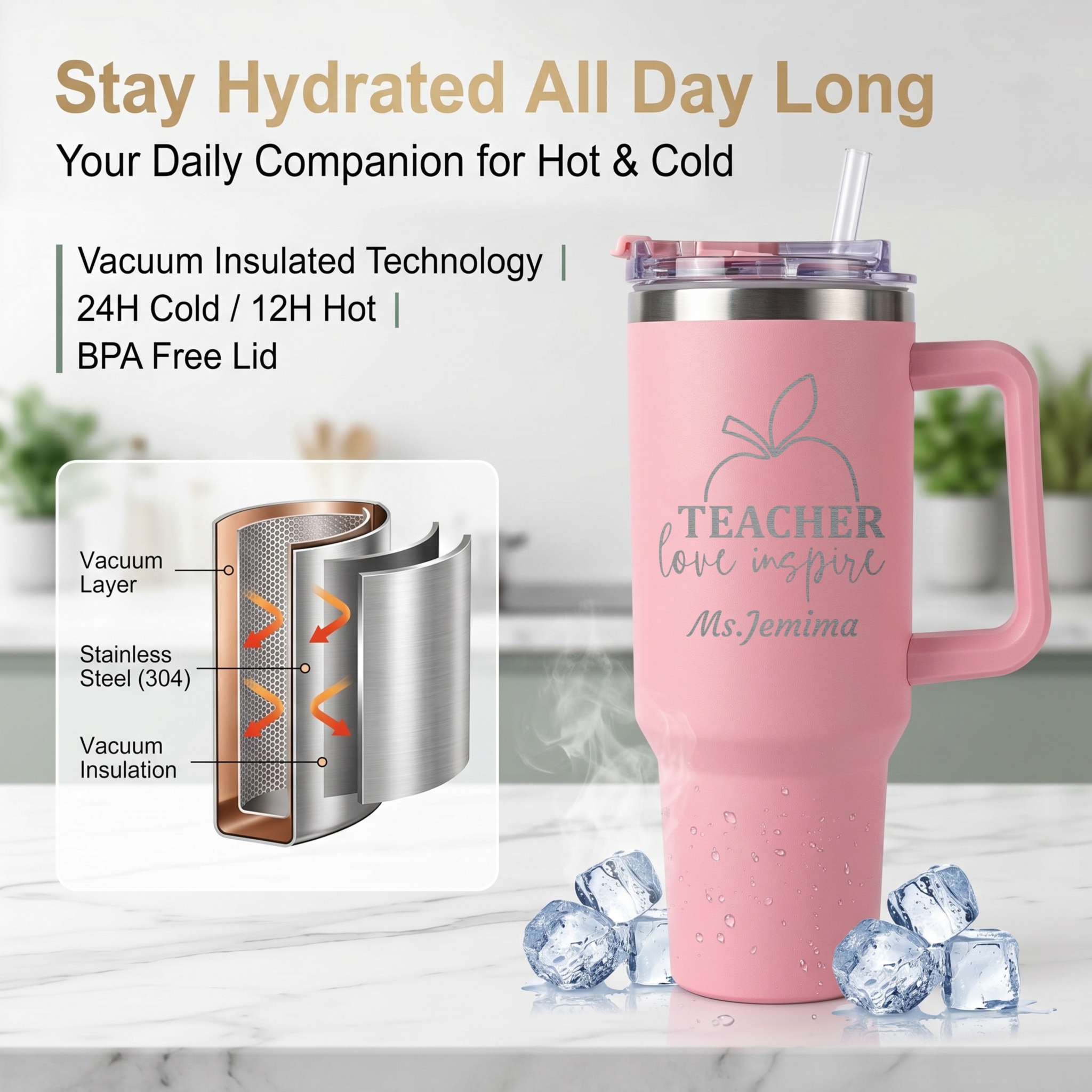 1L Teacher personalized text b - Camping Cooking Mug บทวิจารณ์และราคา