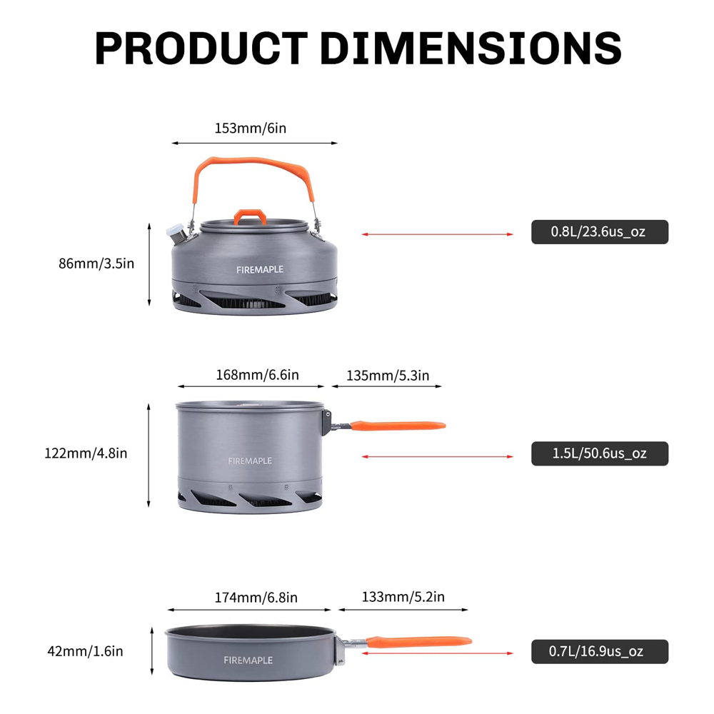 Fire Maple Camping Cookware Ut - Camping Cooking Rice บทวิจารณ์และราคา