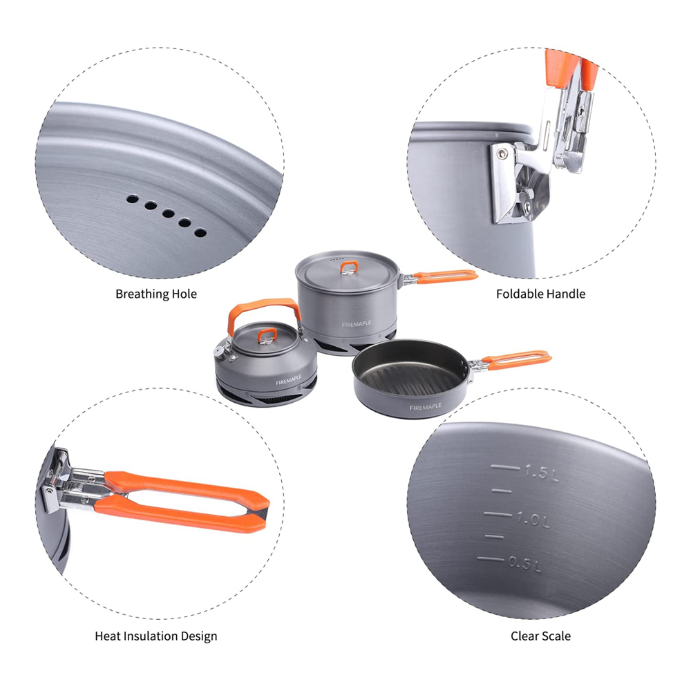Fire Maple Camping Cookware Ut - Camping Cooking Rice บทวิจารณ์และราคา