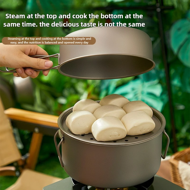 Titanium Outdoor Pot Set Picni - Camping Cooking Mug บทวิจารณ์และราคา