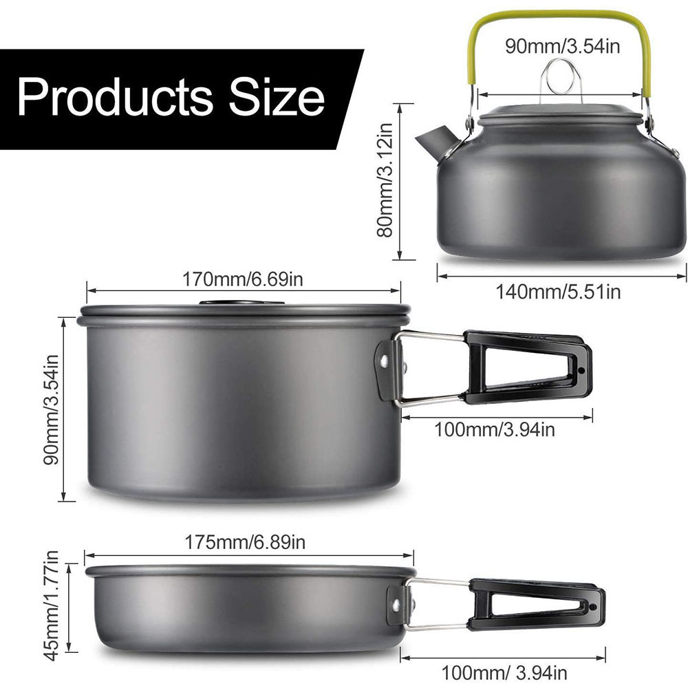 Outdoor camping cookware set m - Camping Cooking Set Large บทวิจารณ์และราคา