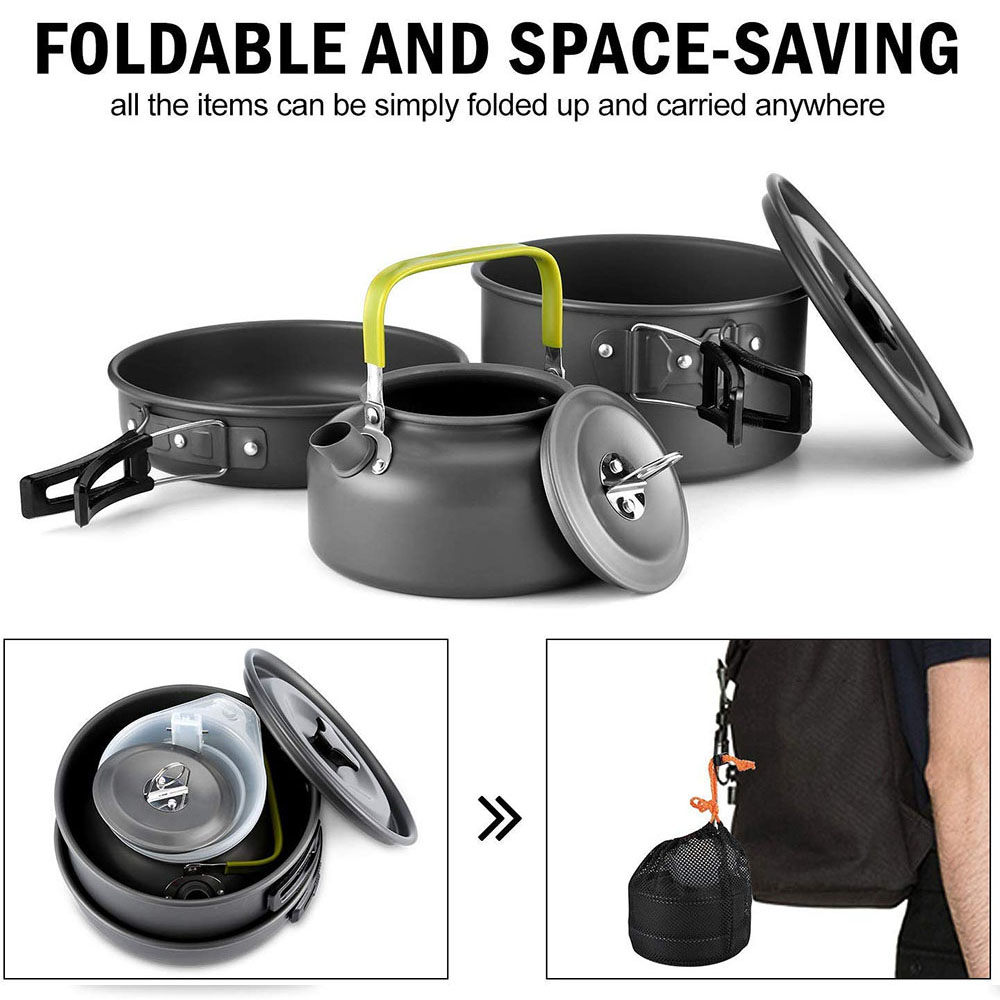 Outdoor camping cookware set m - Camping Cooking Set Large บทวิจารณ์และราคา