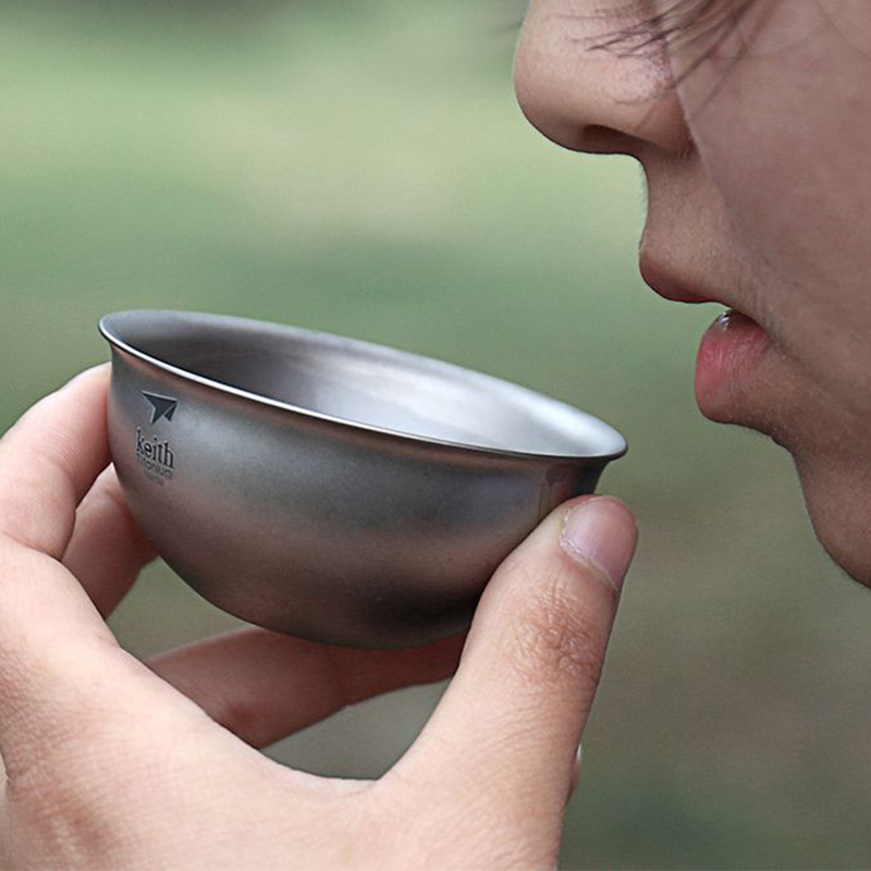 Keith Titanium Tea Cup 2pcs, D - Camping Cooking Mug บทวิจารณ์และราคา
