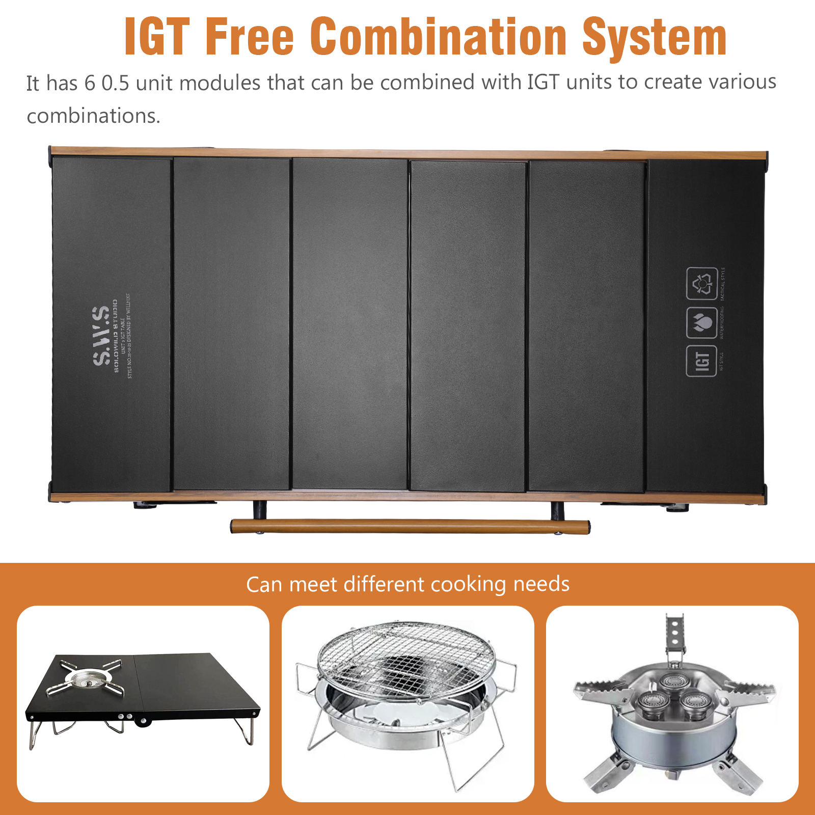 IGT Unit Combination Table wit - Camping Cooking Unit บทวิจารณ์และราคา