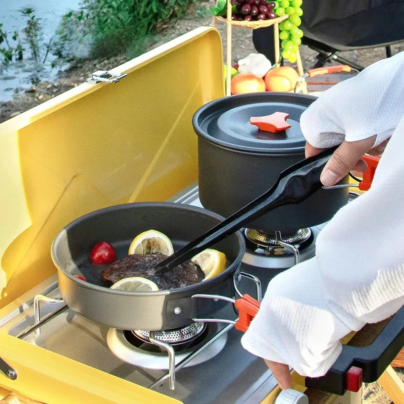 Camping Cookware Set Outdoor P - Camping Cooking Rice บทวิจารณ์และราคา