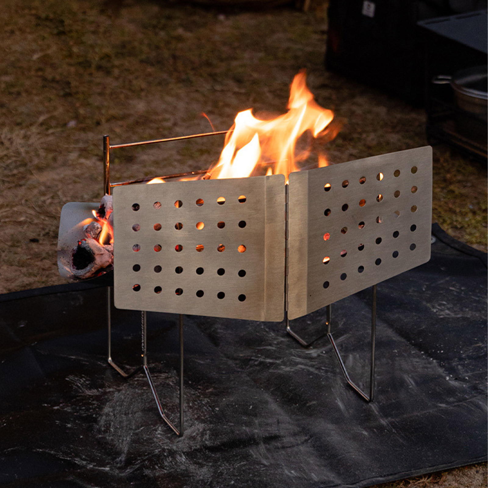 /Stainless /Steel /Foldable Bo - Camping Cooking Fire Pit บทวิจารณ์และราคา