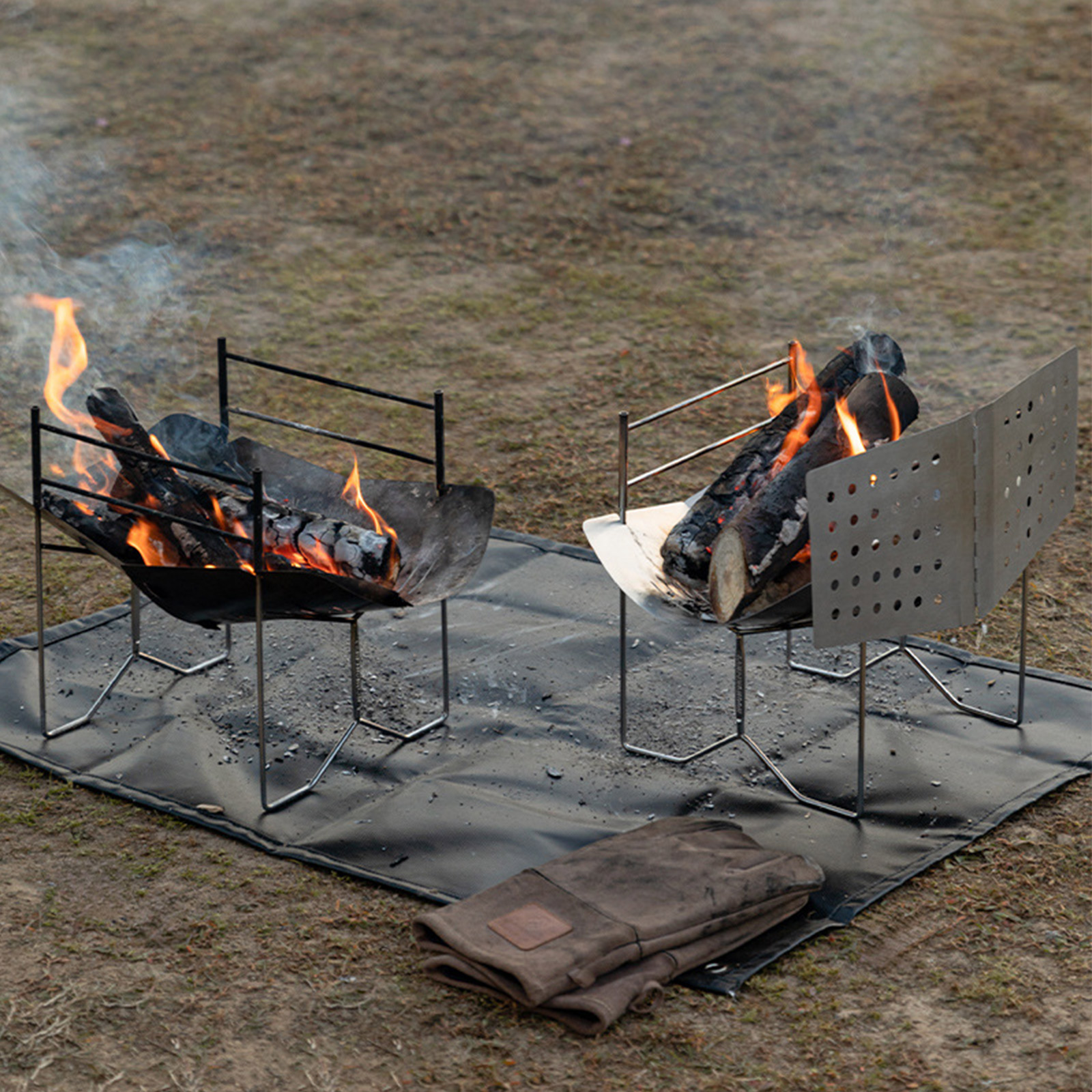 /Stainless /Steel /Foldable Bo - Camping Cooking Fire Pit บทวิจารณ์และราคา