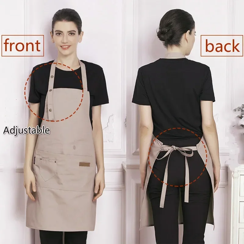 New Chef Waiter Cafe Shop Pure - Camping Cooking Apron บทวิจารณ์และราคา