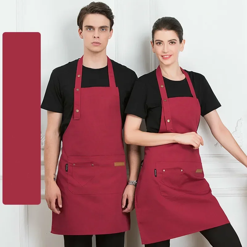 New Chef Waiter Cafe Shop Pure - Camping Cooking Apron บทวิจารณ์และราคา